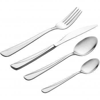 Viners Eternal Shine Mirror Polished Flatware Set with 25 Year Guarantee, Stainless Steel, 24 Piece