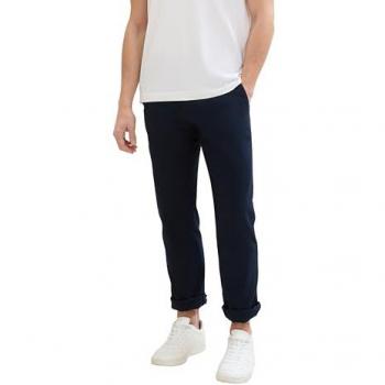 Tom Tailor Pantalones chinos regular tejido de algodón y lino
