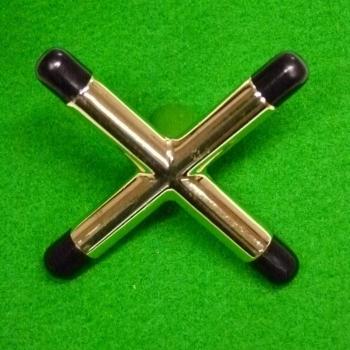 Descanso Cruzado de Latón Carta Sport Talla Única Latón/Negro