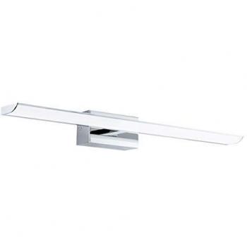 EGLO LED Wandlampe Tabiano, Spiegelleuchte, LED Wandleuchte aus Metall in Chrom und Kunststoff in Weiß, Badezimmer Lampe, LED Badleuchte neutralweiß, L 60,5 cm
