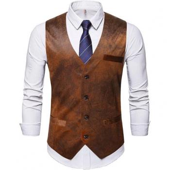 Men's V-Collar Suit Vest