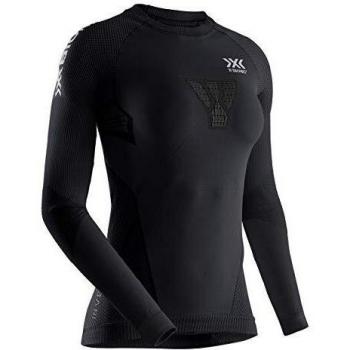 T-shirt de sport femme X-Bionic Invent 4.0 manches longues, Noir/Charbon, FR : M