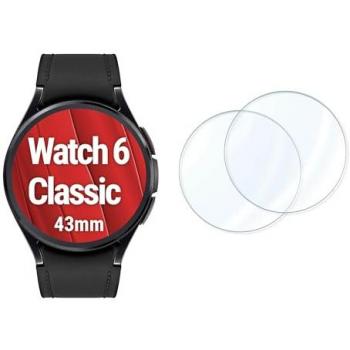 Displex Hybrid Glas Schutzfolie für Galaxy Watch6 Classic 43mm