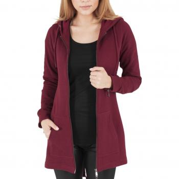 Urban Classics Kapuzenjacke Damen Sweat Parka XS bis XL burgund