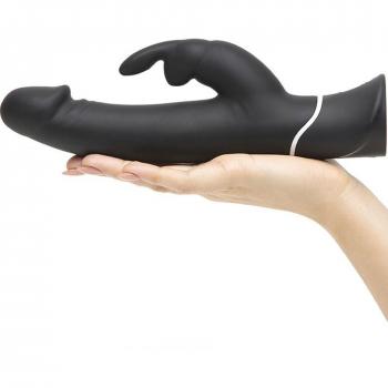 Realistic Rabbit Vibrator, Rechargeable – Black Edition