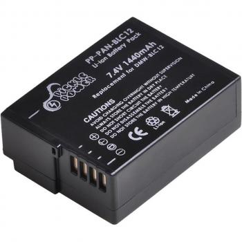 Batterie DMW-BLC12 + chargeur mural pour Panasonic Lumix DMC-G85, FZ200, FZ1000, G5, G6, G7, GH2, GX8