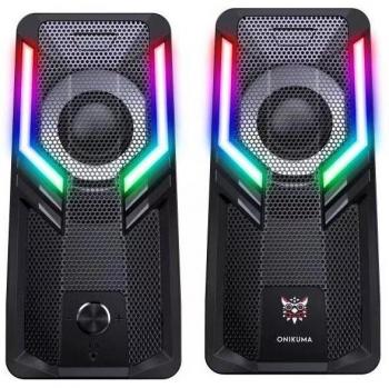 Altavoz Gaming ONIKUMA con Cable AUX 3.5mm, Sonido HiFi y Luces RGB