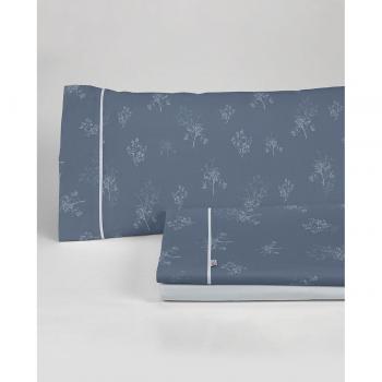 Set de Sábanas Vairy Azul 90 cm – 3 piezas, 144 hilos