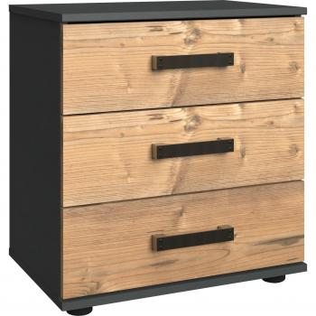 Sängbord Grafitfärgad Gran
