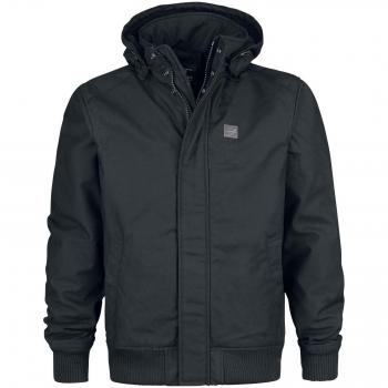 Vintage Industries Herren Winterjacke Hudson Jacket in Schwarz