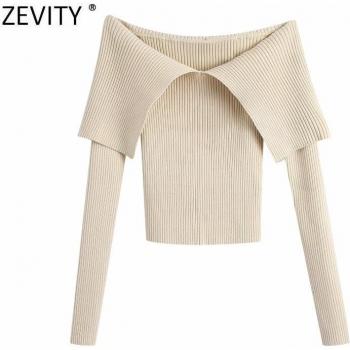 Chic Long-Sleeve Solid Color Knitted Top