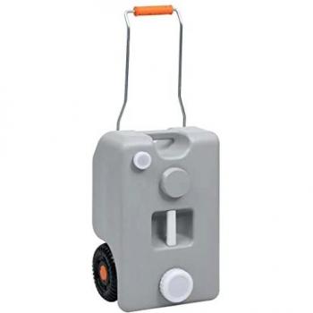 Tanque de Agua sobre Ruedas para Jardín y Caravana de 25 L de vidaXL, disponible en Gris y Azul, entre otros colores