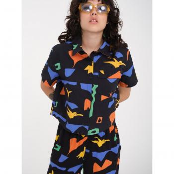Women's Black Arthur Longo Shirt from Volcom