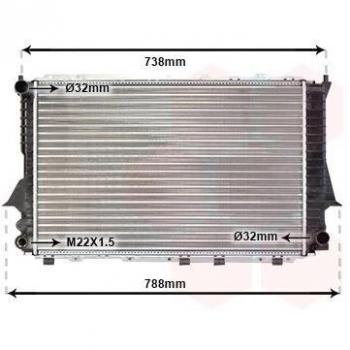 Audi Compatible Engine Cooling Radiator 03002083