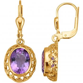 Elegante Amethyst‑Ohrringe Damen – KLiNGEL Design