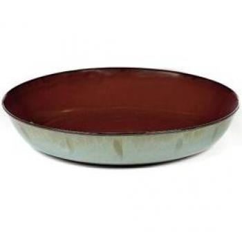Assiette Rust/Smokey Blue Terres de Rêves par Serax