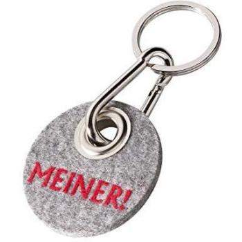 Schlüsselanhänger METZ Filz, Rondo-Form, MEINER