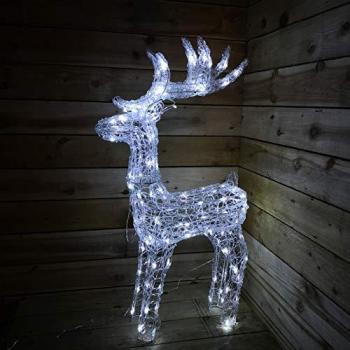 LED Soft Acrylic Reindeer for Christmas Decoration Indoor Outdoor
