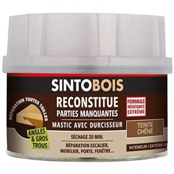 Mastic pour bois avec durcisseur Sinto, 66ml, blanc