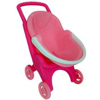 Puppenwagen mit Babyschale Pink Line