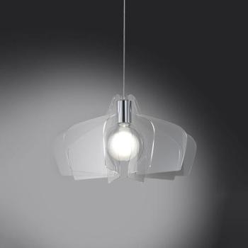 Sospensione Space Collection Bellatrix 1 luce metacrilato trasparente