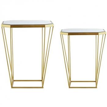 Tables basses contemporaines dorées SIERRA