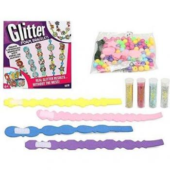 Handgemachte Glitzerfoam-Armbänder Set 119916