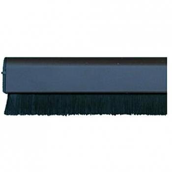 Bas de porte adhésif en aluminium + brosse souple