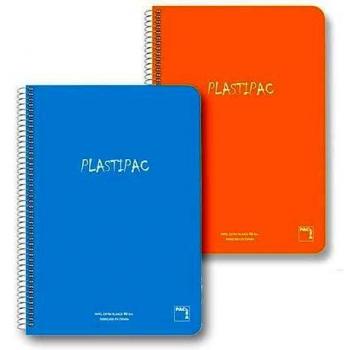 Pack de 5 Cuadernos Plastipac pacsafe Folio Pauta de doble raya 2,5 mm Tapas de Plástico