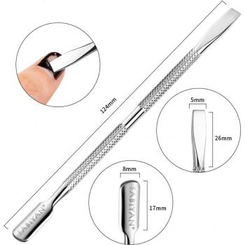 Double-Headed Nail File and Cuticle Pusher