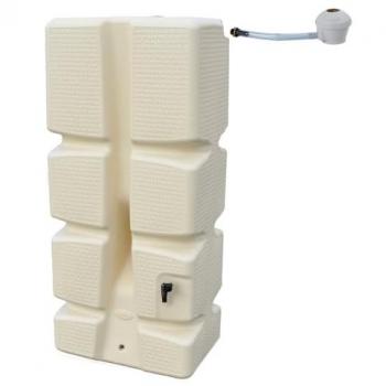 Récupérateur d’eau de pluie 310 L – Recup’Eco avec kit collecteur beige