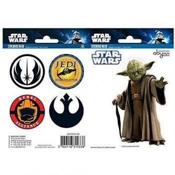 Yoda und Symbole Aufkleber von Star Wars