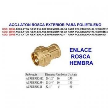Enlace Hembra/R-Ext 32 mm Polietileno