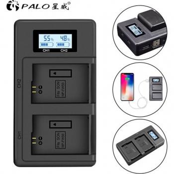 Pack de 2 Baterías NP-FW50 2000mAh + Cargador Doble USB para Sony Alpha