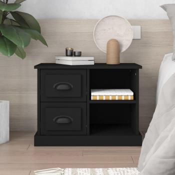 60x35.5x45 cm Black Nightstand by vidaXL