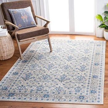 Machine‑Made Brentwood Ivory‑Blue Area Rug