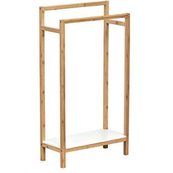 Porte serviettes en bambou avec étagère Nuovo