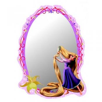 Mirroir féérique Raiponce – Rose, enfant, 25 × 35 cm
