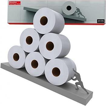 Grey Tilted Toilet Paper Stand