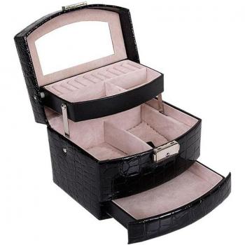 Coffret à bijoux pratique en cuir