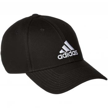 Adidas 6P Freizeitcap aus Baumwolle – Schwarz/Weiß