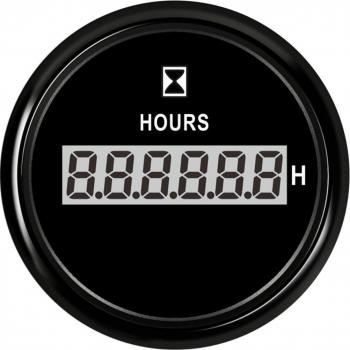Reloj de Arena Digital para Coche, Camión y Barco 52mm Negro