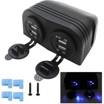 Cargador USB de Montaje en Superficie para Furgonetas