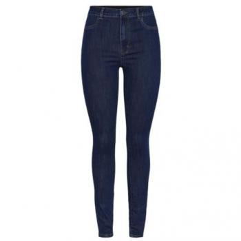 Pieces Damen Jeans Dea 17151022 Dunkelblau Skinny Fit L_32