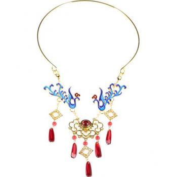 Fairy Cloisonne Phoenix Necklace