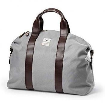 Goldverzierte Elodie Wickeltasche in Grau