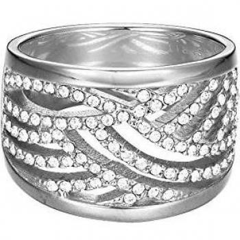 ESPRIT Ring für Damen JW50236 rhodiniert mit weißem Glas Gr. 54