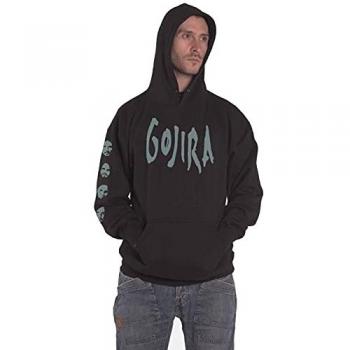 Gojira Fortitude Faces Hoodie – Schwarz, Größe XL, Mischgewebe 50 % Baumwolle, 50 % Polyester