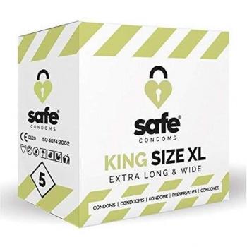 Safe King XL Condoms, Pack of 5, 20 g