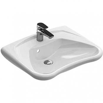 Villeroy & Boch ViCare Waschbecken mit 1 Hahnloch und Überlauf